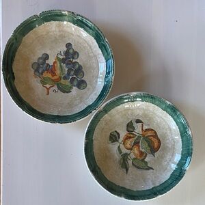 Vintage Set of 2 Himark deep set plates